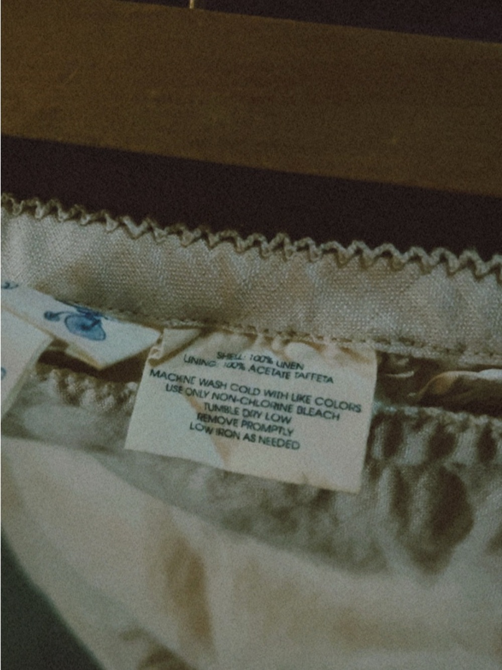 Maxi white 100% linen skirt - Picture 4 of 5